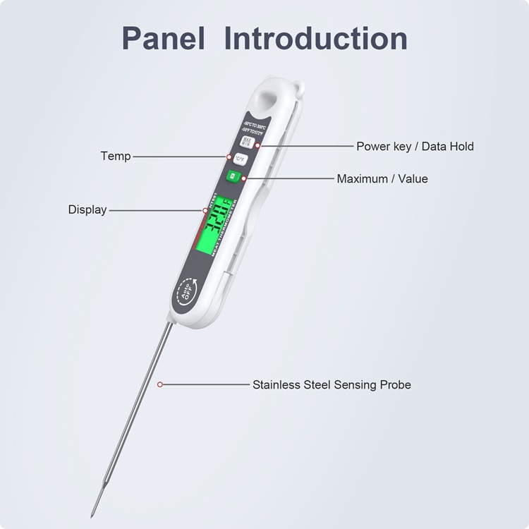 Meat Thermometer HABOTEST HT691 Digital Food Thermometer